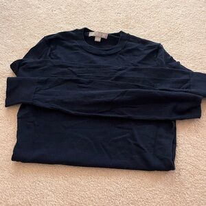 J. Crew Dark Blue Crewneck Top